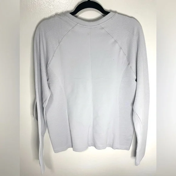 NWT Athleta Flurry Seamless Crewneck Top Gray Size XL - Picture 2 of 5